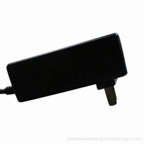 12V/4A Wall Mount Power Supply with CCC Plug, Sized 96.5 x 44.5 x 33.5mm